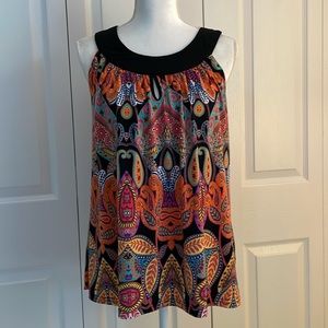 Uniform JPR Women’s SZ M Bright and Colorful Summer Sleeveless Scoop Neck Top